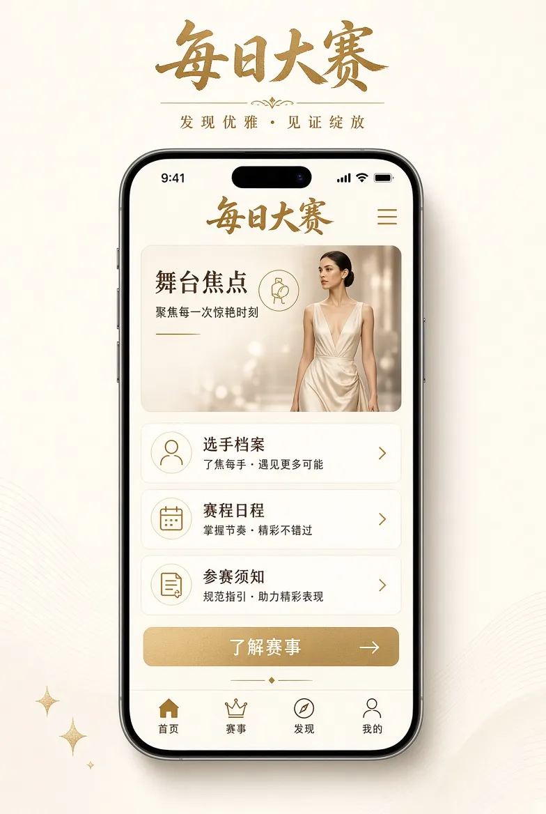 每日大赛APP移动端界面视觉